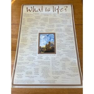 What is Life Large Poster College Collection Wall Room Decor, Size 24x36
